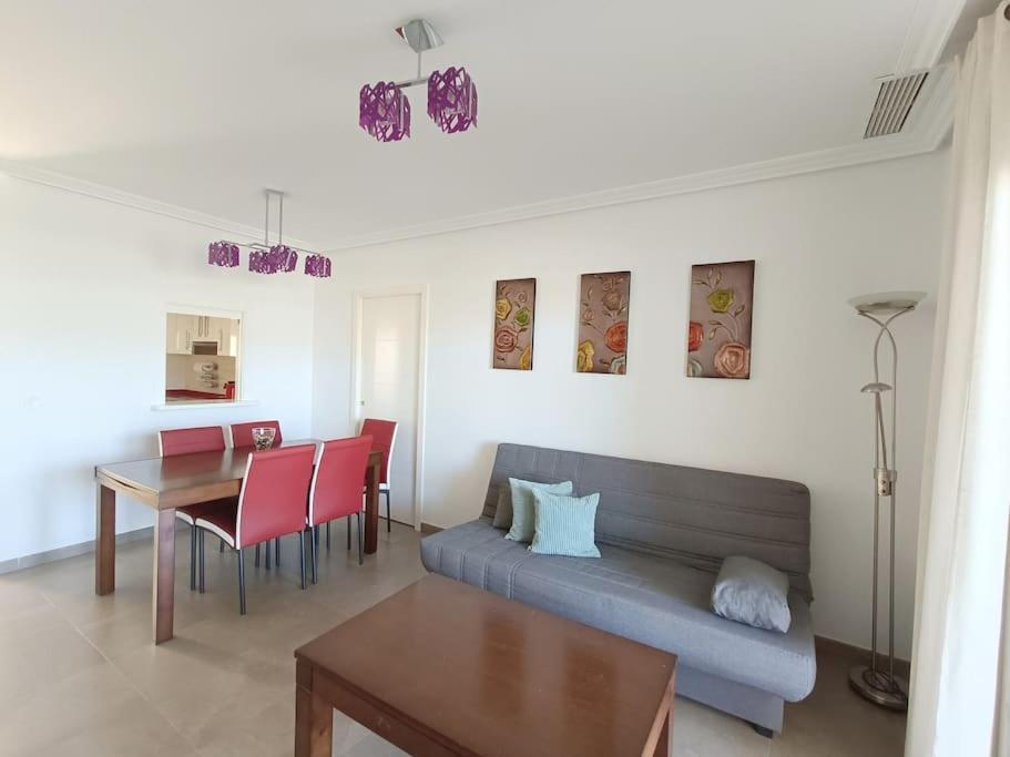 Mar Y Sal 12 Suites, Gran Terraza Con Vistas Al Mar, 2 Hab, Garaje Y Piscina Roquetas de Mar Luaran gambar